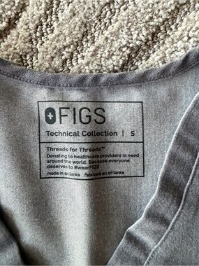 FIGS Heather Gray Technical Collection Tee